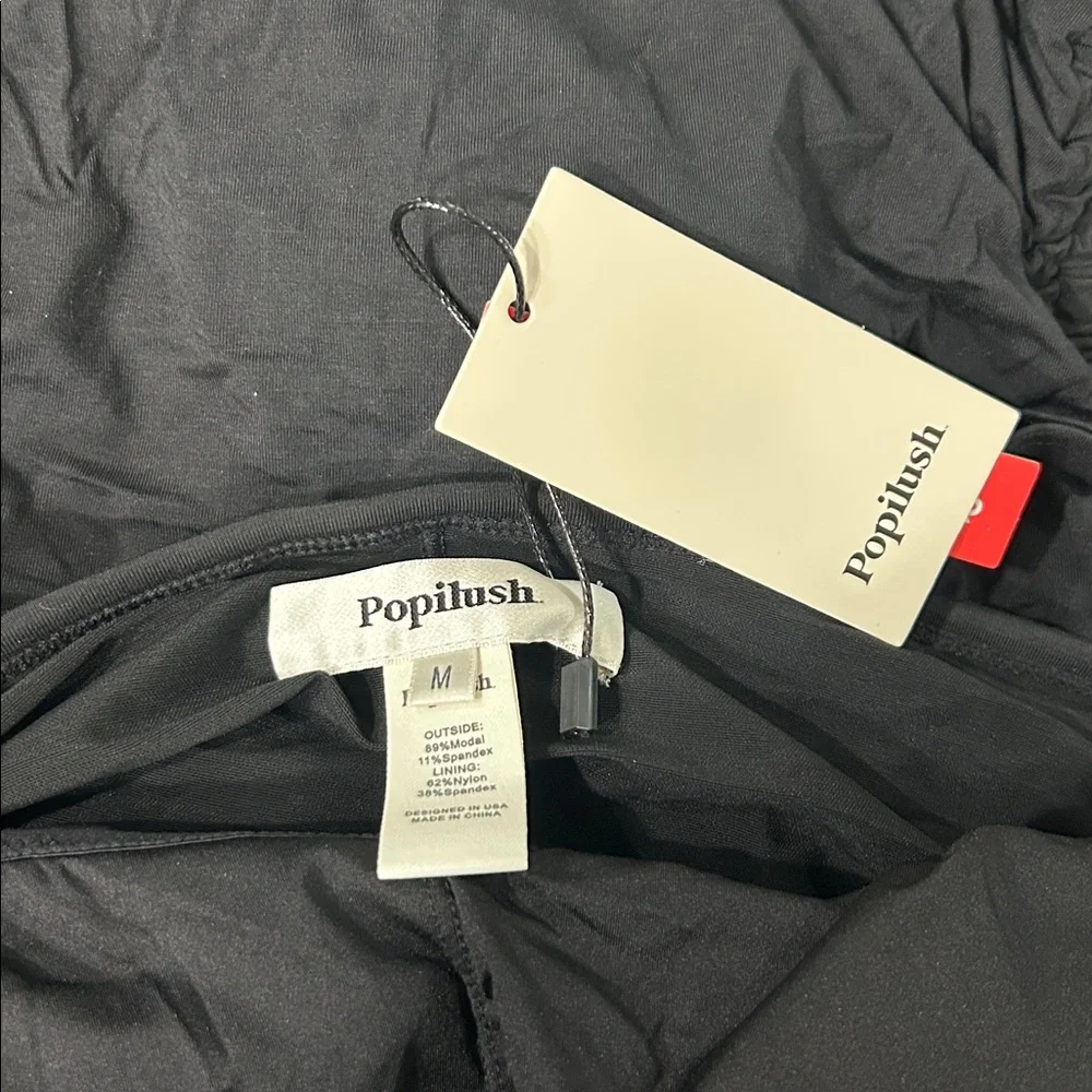 Popilush Women’s Built in Bra Shapewear Drawstring Adjustable Ruched Mini - Picture 7 of 8